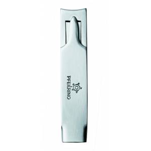 Nail clipper, stainless, flat